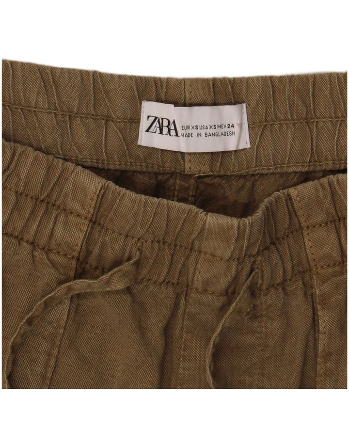 Pantaloni scurți casual pentru femei Zara XS W24 Kaki