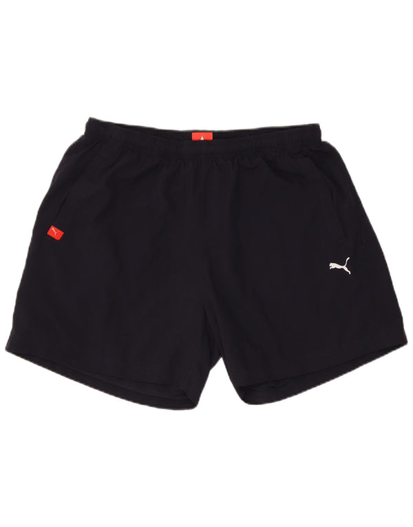 Puma Mens Sport Shorts XL  Navy Blue Polyester