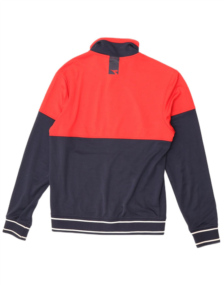 Jachetă de trening pentru femei Diadora UK 18 XL, poliester color bloc roșu