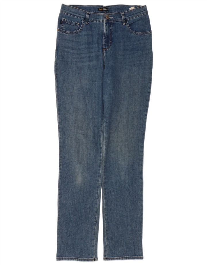 Blugi drepti pentru femei Lee Classic Fit US 8 Medium W28 L32 Bumbac albastru