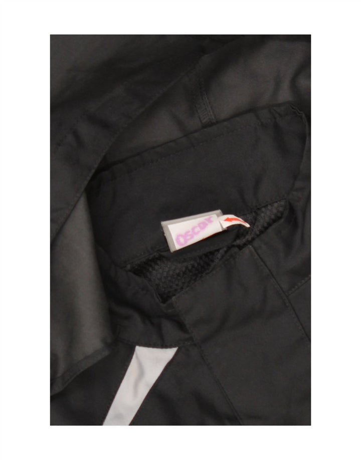 Jachetă de ploaie cu glugă NIKE pentru băieți 12-13 ani, mare, negru, poliester color bloc