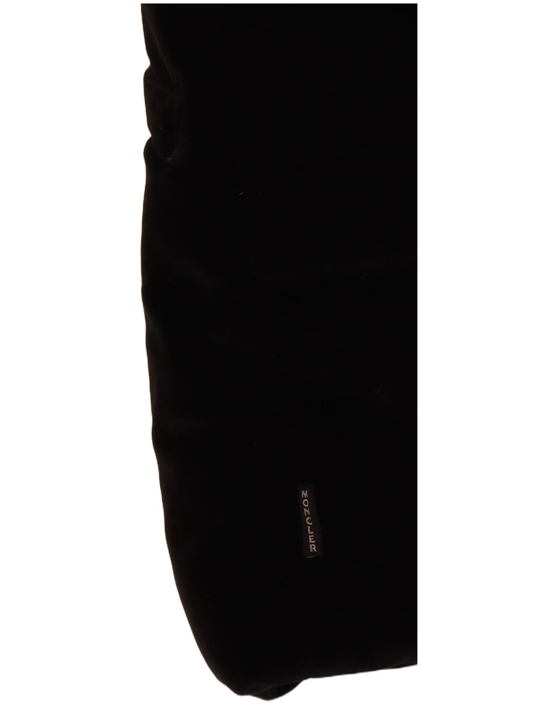 Jachetă căptușită din catifea supradimensionată pentru femei Moncler Mărimea 0 XS bumbac negru