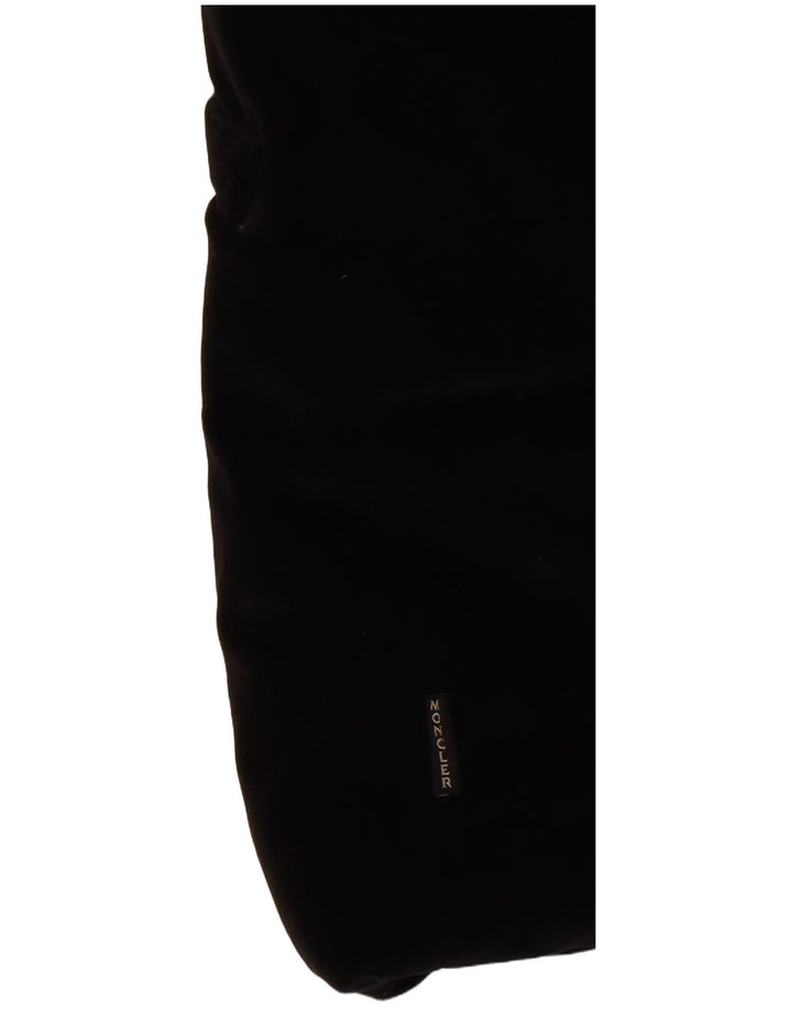 Jachetă căptușită din catifea supradimensionată pentru femei Moncler Mărimea 0 XS bumbac negru