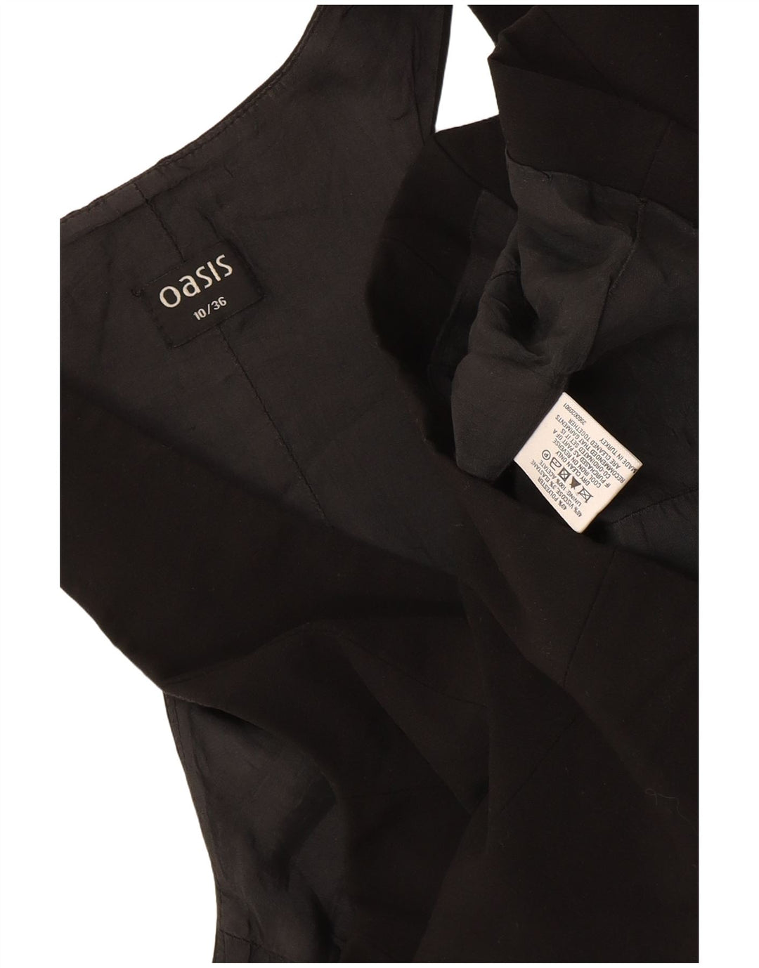 Vestă pentru femei Oasis UK 10 Poliester negru mic