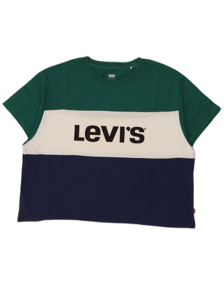 Tricou cu grafic crop LEVI'S Top UK 10 Mic Multicolor