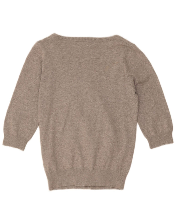 Pulover cardigan Zara pentru femei cu mâneci 3/4 Marea Britanie 18 XL, gri pete