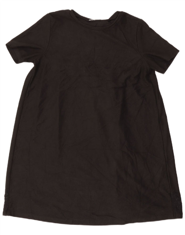 Rochie A-Line ZARA pentru femei UK 16, mare, negru, cu flori din poliester