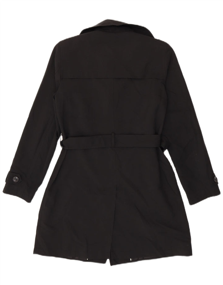 Trench pentru femei Marks & Spencer UK 12 Poliester mediu negru