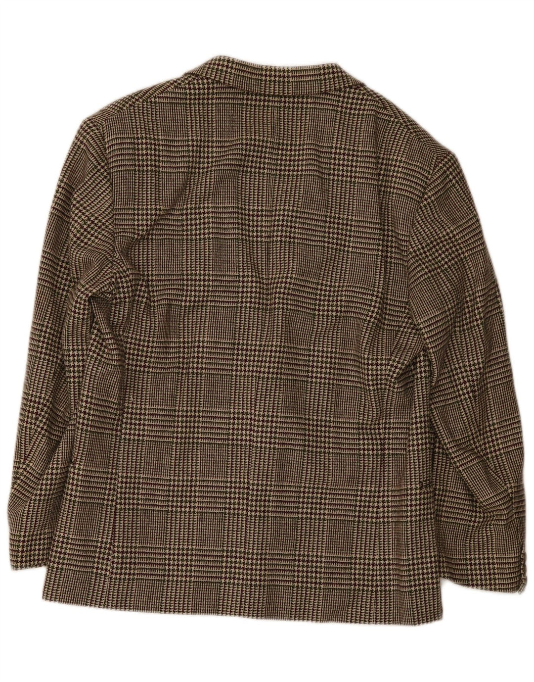 Jachetă vintage pentru bărbați IT 52 XL Lână din picior de găină burgundă