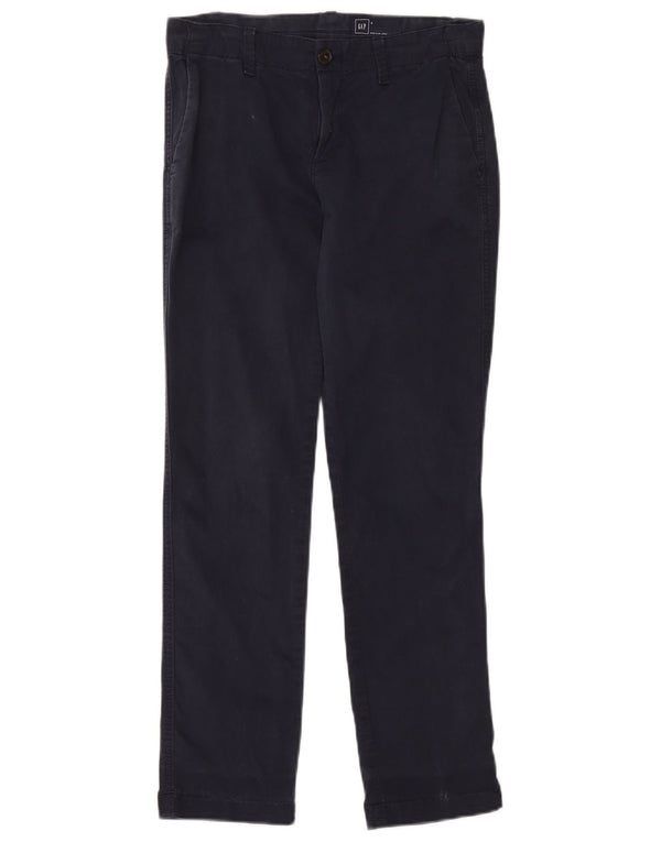Pantaloni chino subțiri pentru femei Gap US 0 XS W28 L28 bleumarin Bumbac