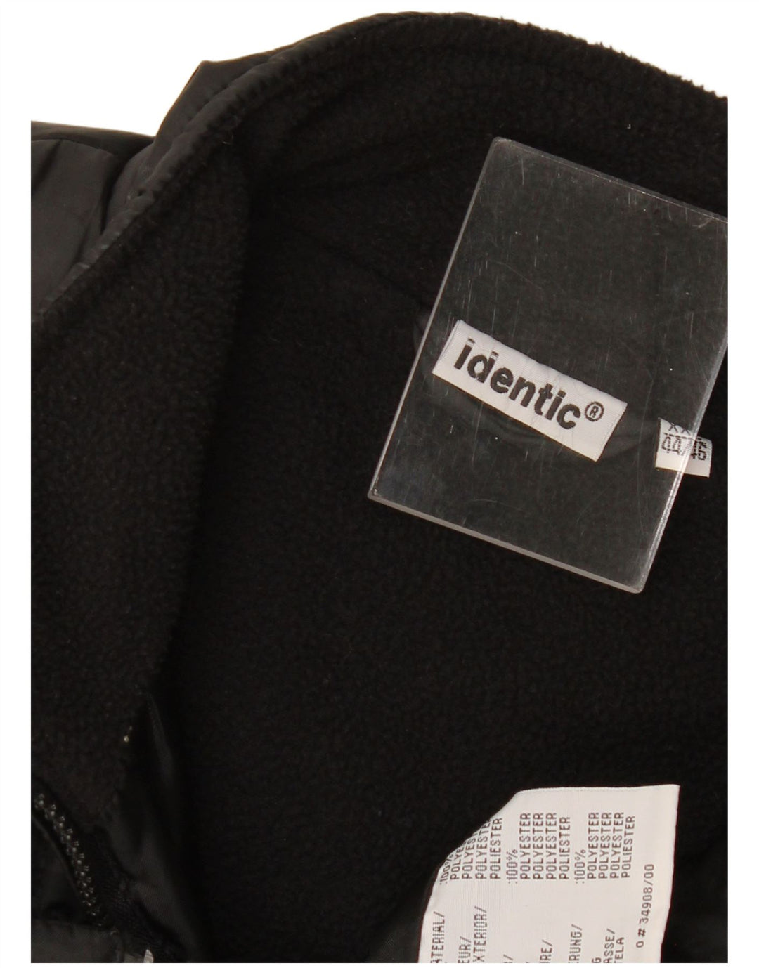 Gilet căptușit pentru bărbați Identic UK 44 2XL Poliester negru