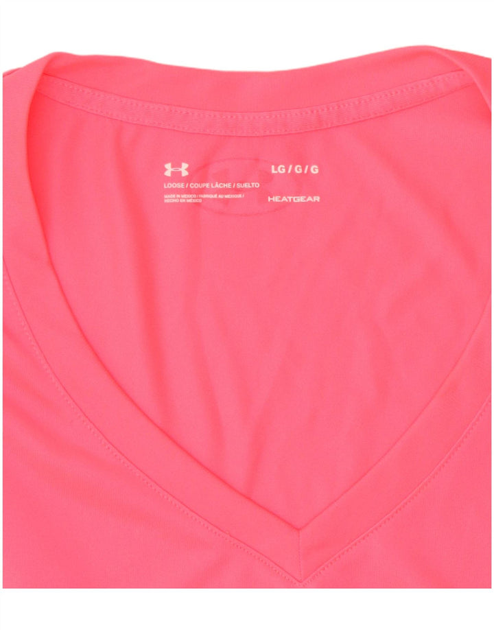 UNDER ARMOUR Tricou pentru femei Heat Gear Top UK 16 Large Pink