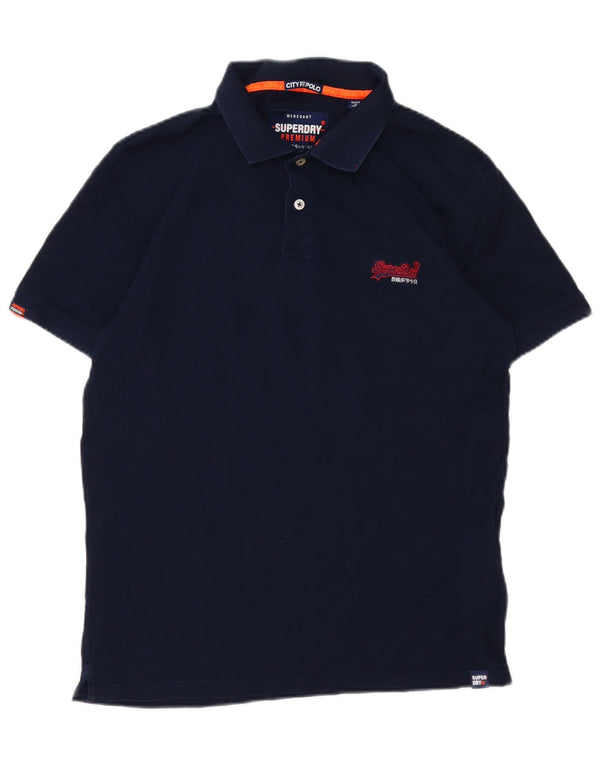 Tricou polo pentru bărbați Superdry XL, bumbac bleumarin