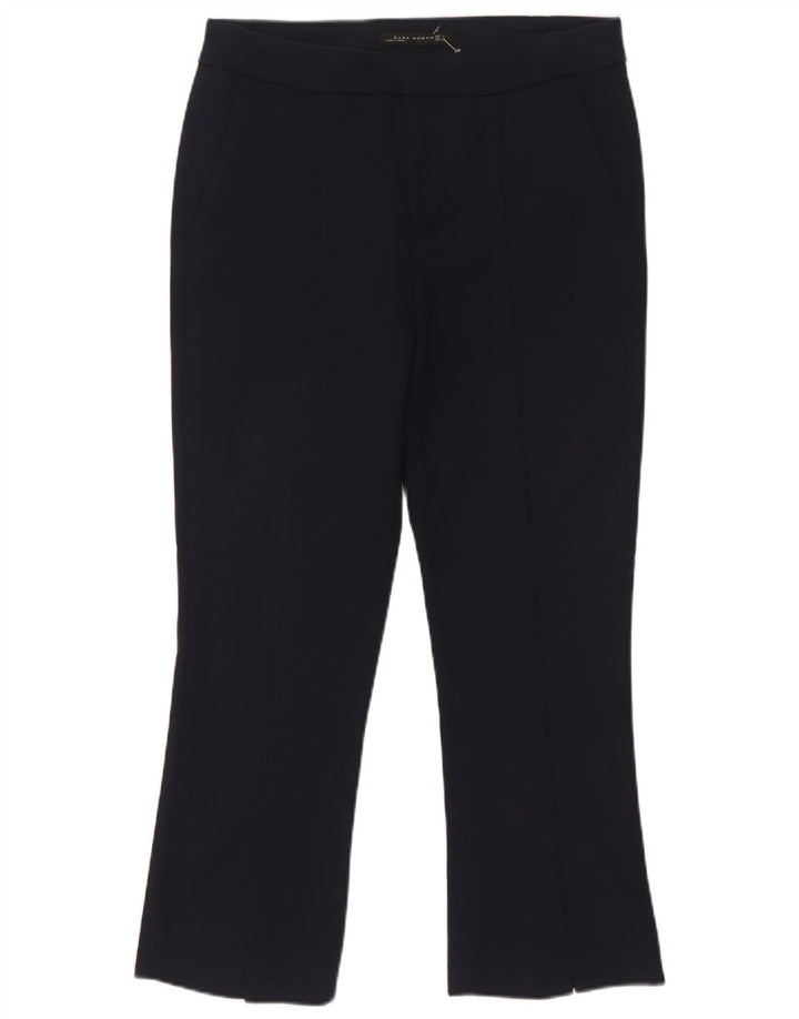 Pantaloni chino Bootcut pentru femei Zara Mici W29 L26 Bleumarin