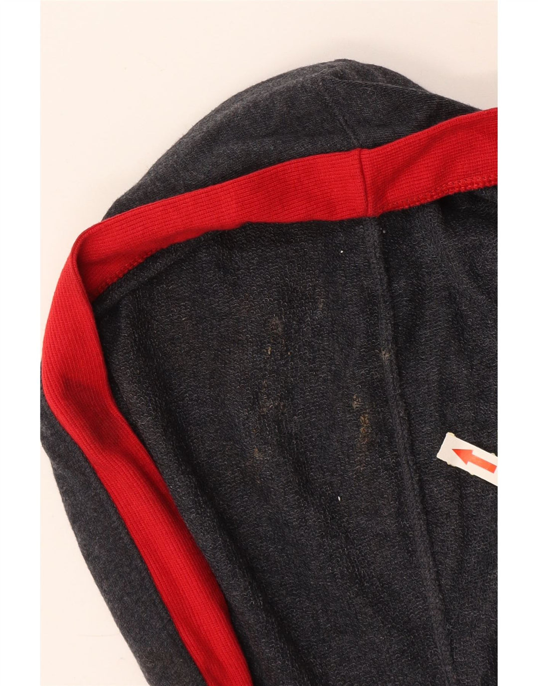 TOMMY HILFIGER Jumper crop cu capota pentru femei UK 10 Small Gri