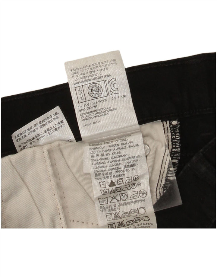 Blugi drepti slim 513 Levi's pentru femei L30 L32 bumbac negru