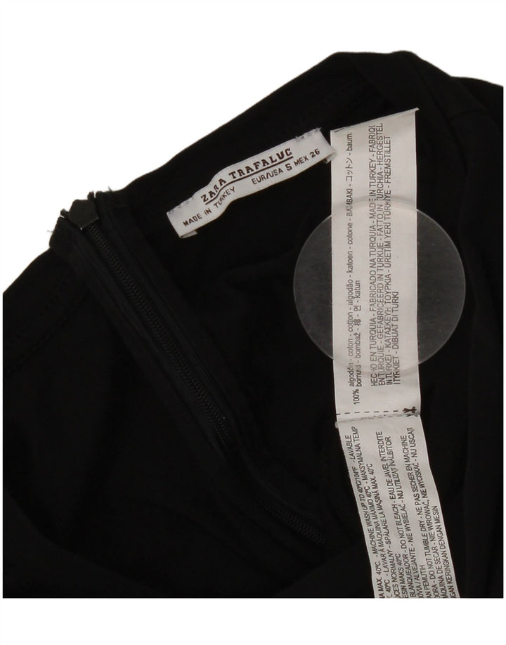 Salopetă pentru femei Zara UK 10 Bumbac negru mic