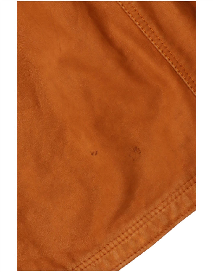 Jachetă de piele pentru femei VINTAGE UK 6 Maro din piele maro