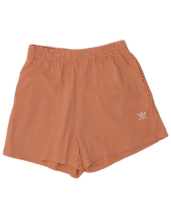 Pantaloni scurti sport ADIDAS pentru femei UK 12, bumbac roz mediu