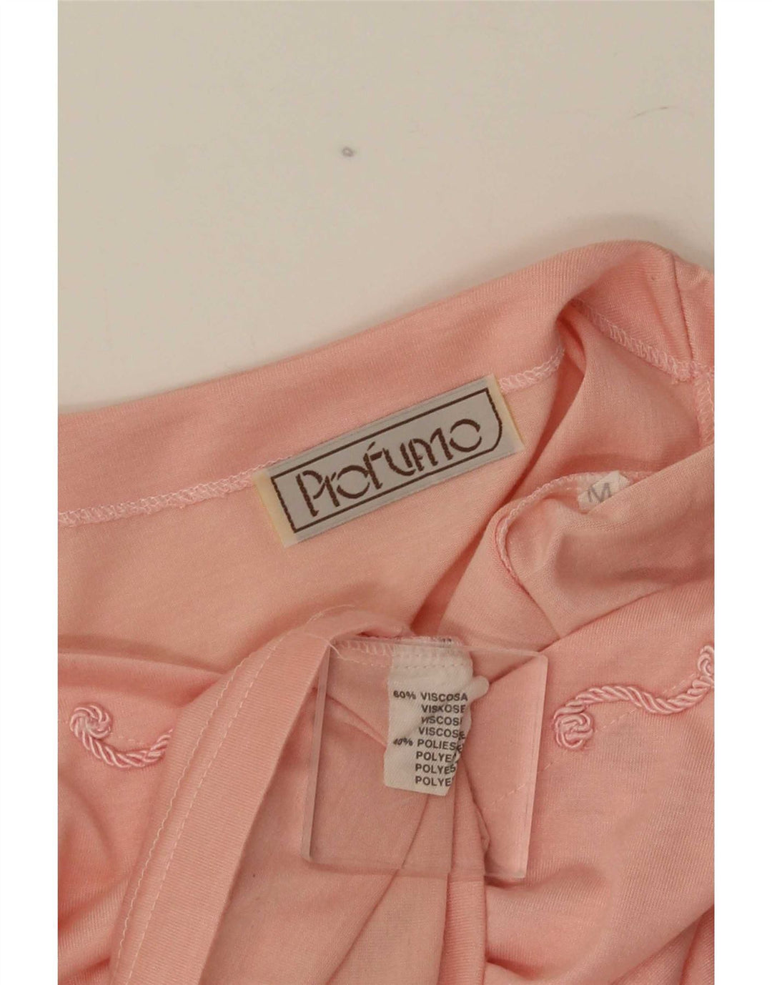 Tricou Vintage pentru femei Top UK 14 Medium Pink Viscose