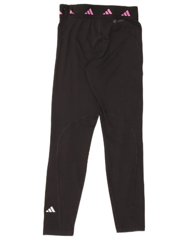 Adidas Fete Aeroready Graphic Leggings 13-14 Ani Negru Poliester