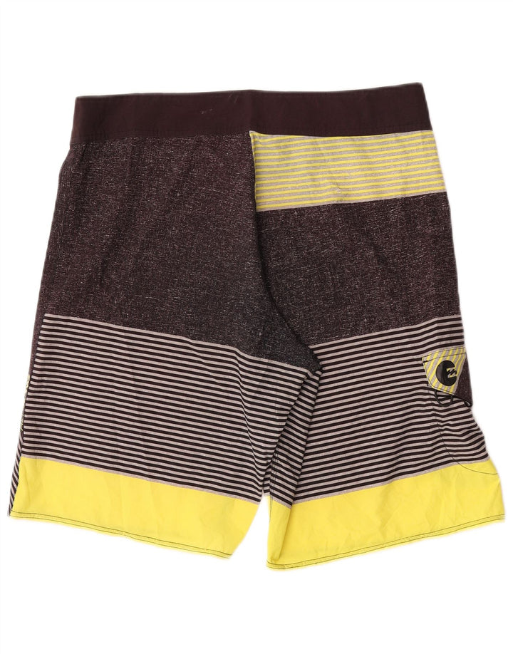 Pantaloni scurți de înot Billabong pentru bărbați, poliester cu dungi mari, gri