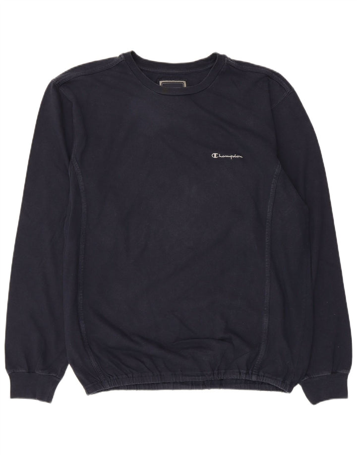 Top pentru bărbați Champion cu mânecă lungă, XL, bleumarin, bumbac