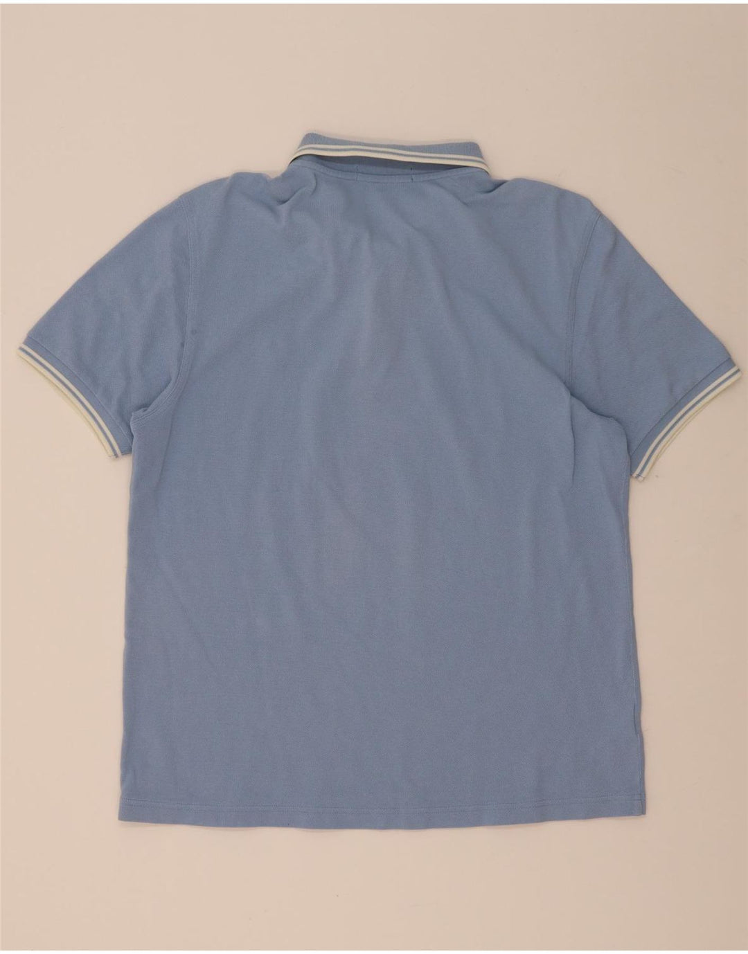 Cămașă polo Fred Perry pentru bărbați, bumbac cu dungi albastre mari