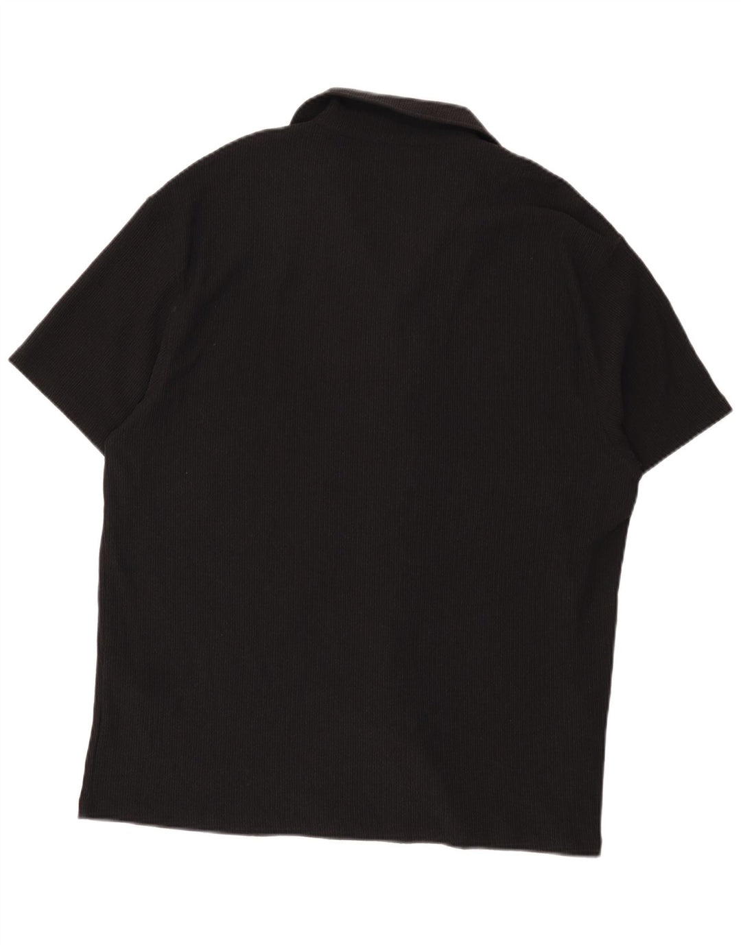 Cămașă cu mânecă scurtă pentru bărbați Reiss, 2XL, negru, poliester, modernă