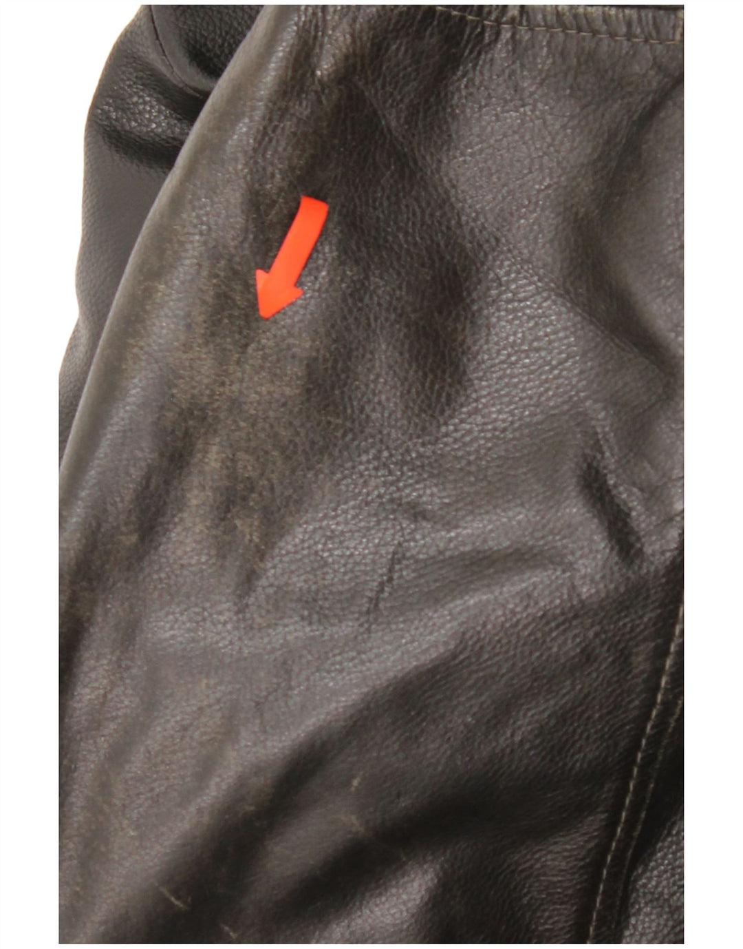 Jachetă de piele vintage pentru bărbați UK 44 2XL din piele neagră