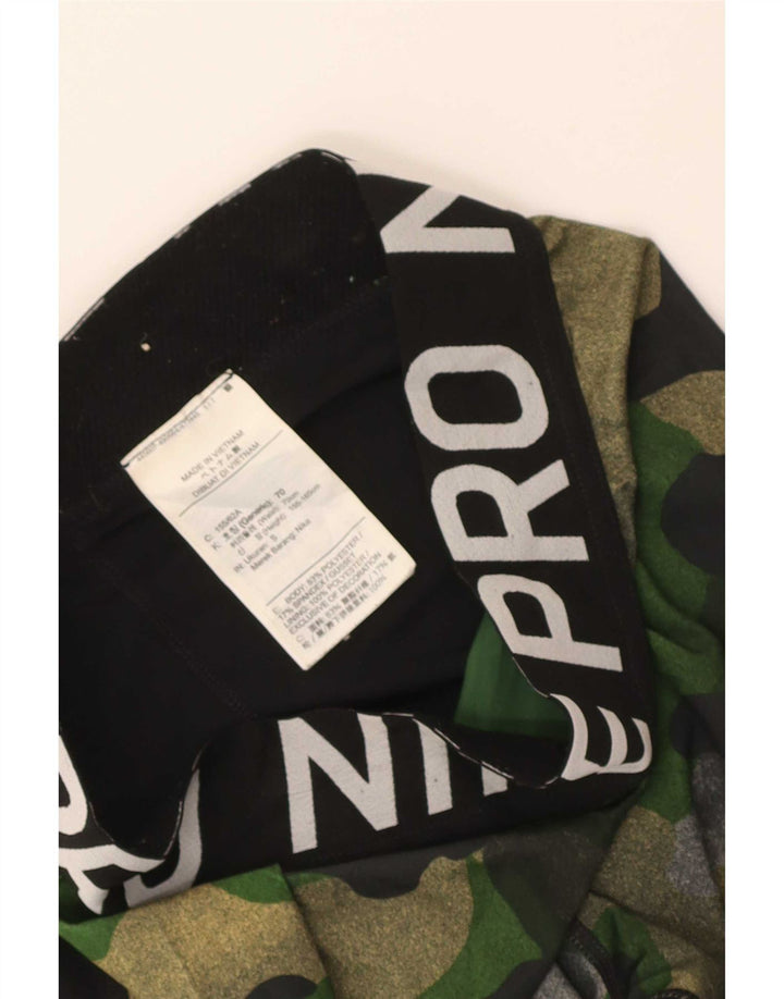 Leggings grafic Nike pentru femei UK 4 XS poliester camuflaj negru