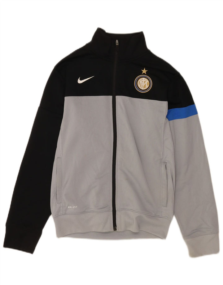 Jachetă de trening pentru băieți Nike Inter Milan, 10-11 ani, gri mediu