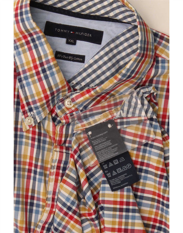 Cămașă pentru bărbați Tommy Hilfiger 2XL, bumbac cu carouri multicolore