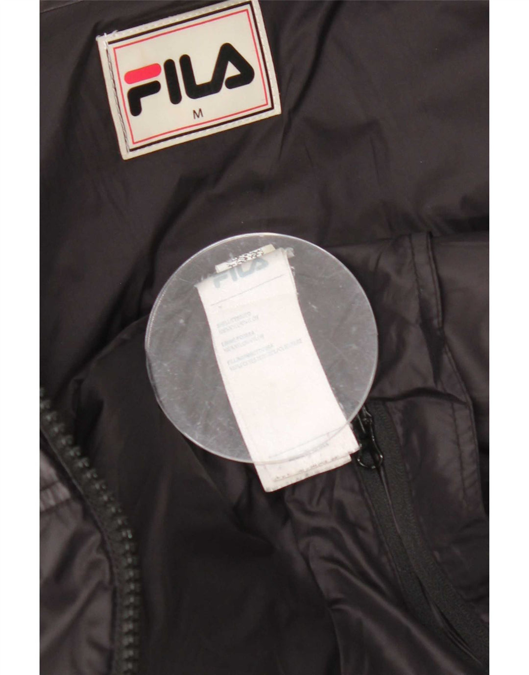 Jachetă căptușită pentru bărbați Fila UK 38 Medium Black Nylon
