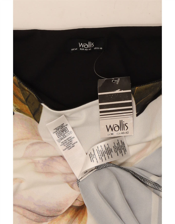 Rochie pentru femei Wallis cu mâneci 3/4 US 8/10 Poliester Floral Negru Mediu