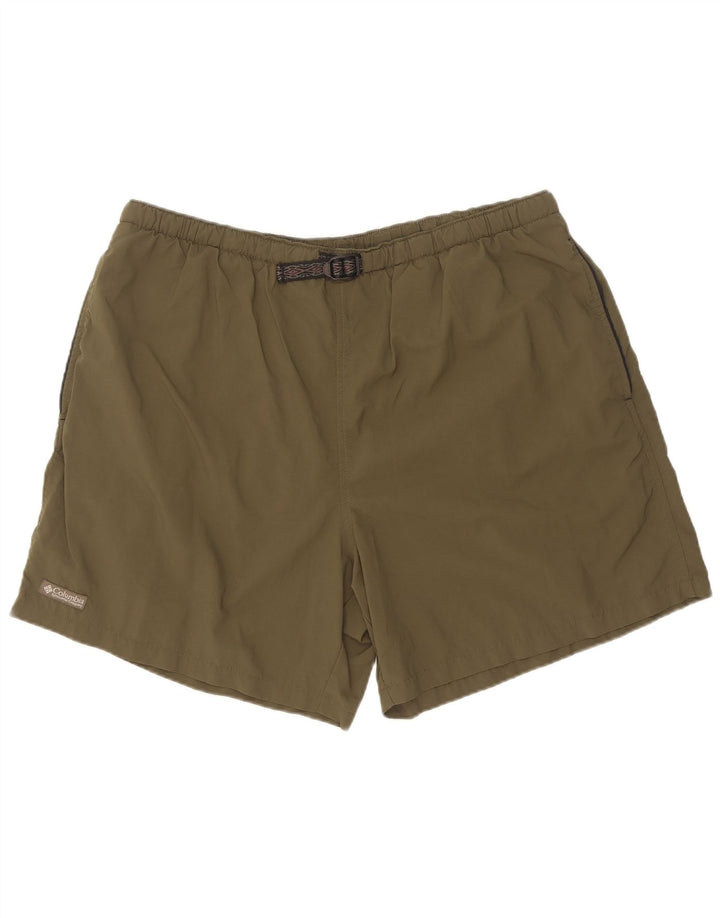 Pantaloni scurți de înot Columbia pentru bărbați XL din nailon kaki