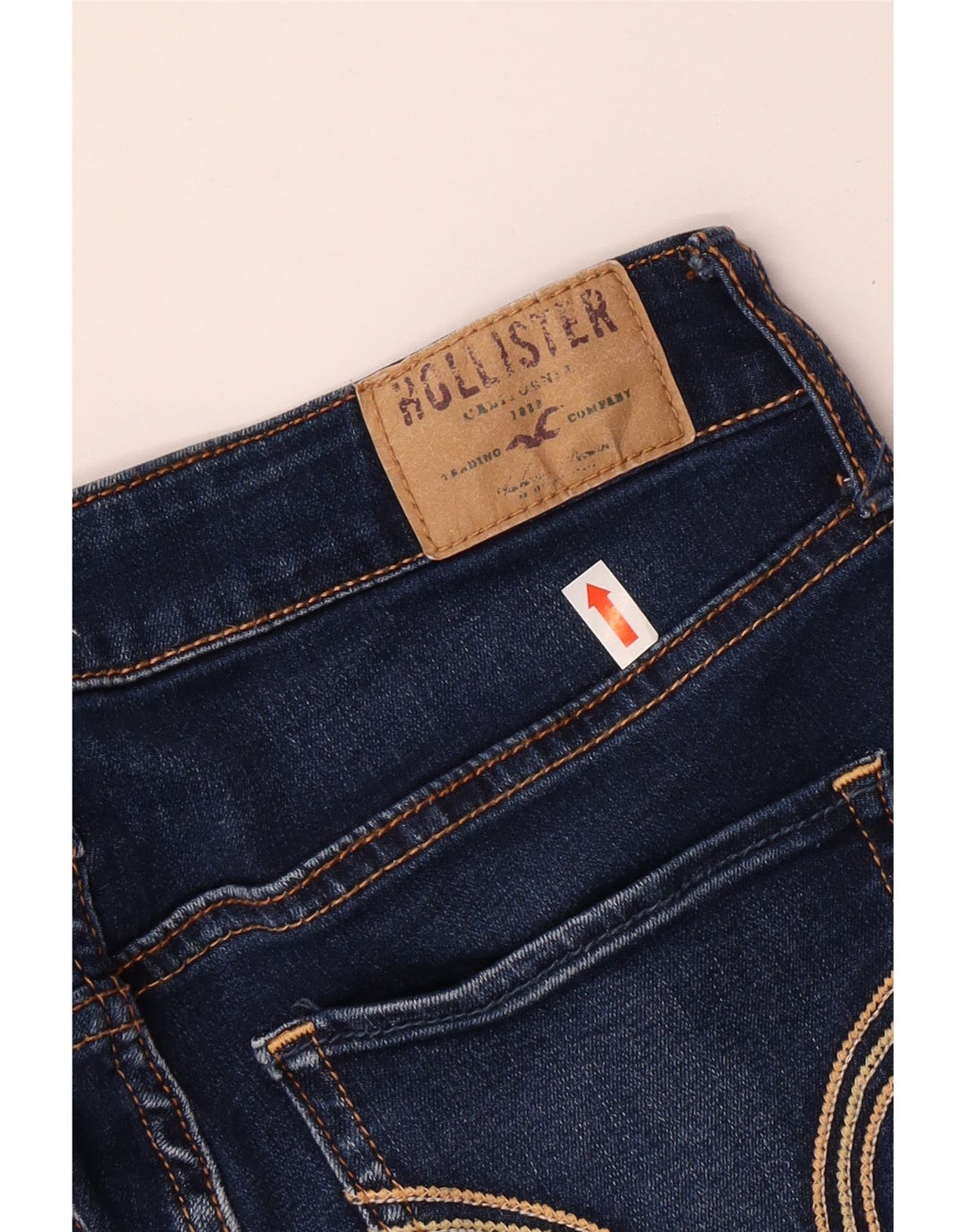 Blugi skinny învechiți pentru femei HOLLISTER US 3 XS W26 L31 Bumbac albastru