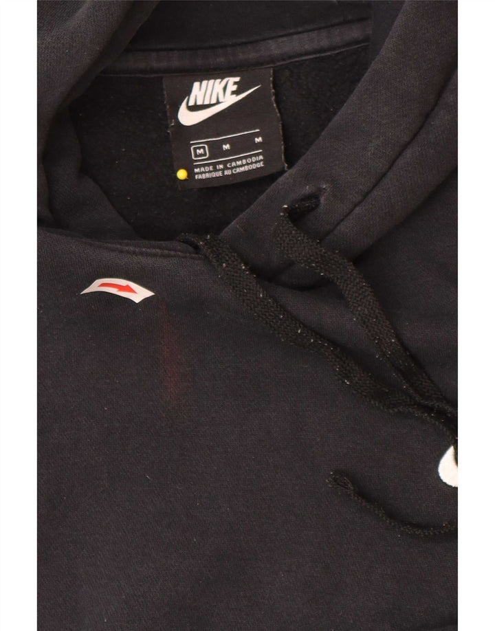 Pulover Nike pentru bărbați, bumbac mediu negru