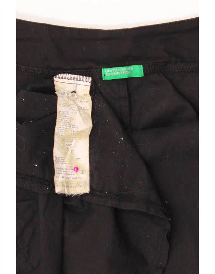 Bluză Benetton pentru femei cu mâneci 3/4 UK 14 Medium Black