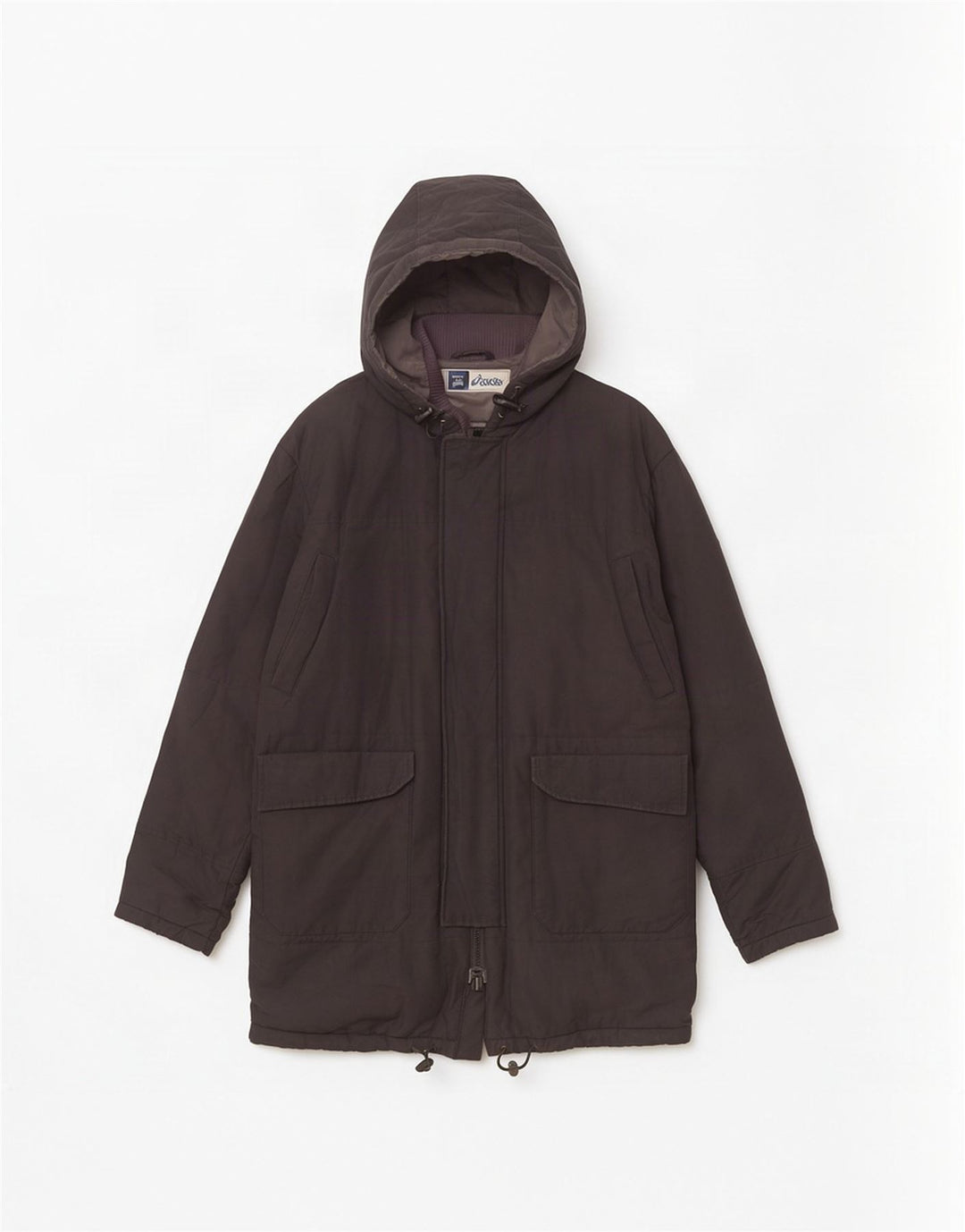 Jachetă parka cu glugă pentru bărbați Asics UK 40 Large Black