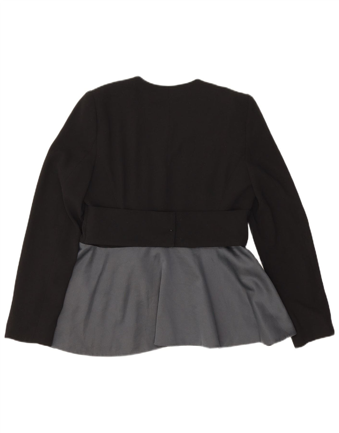 Jachetă Blazer deschisă pentru femei Zara UK 14 Medium Black Colorblock Poliester