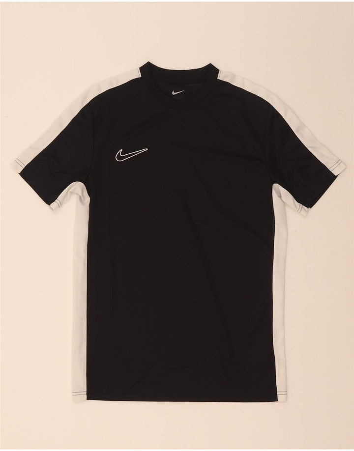 Tricou Nike Dri Fit Slim Fit Top Mediu Negru Poliester Colorblock