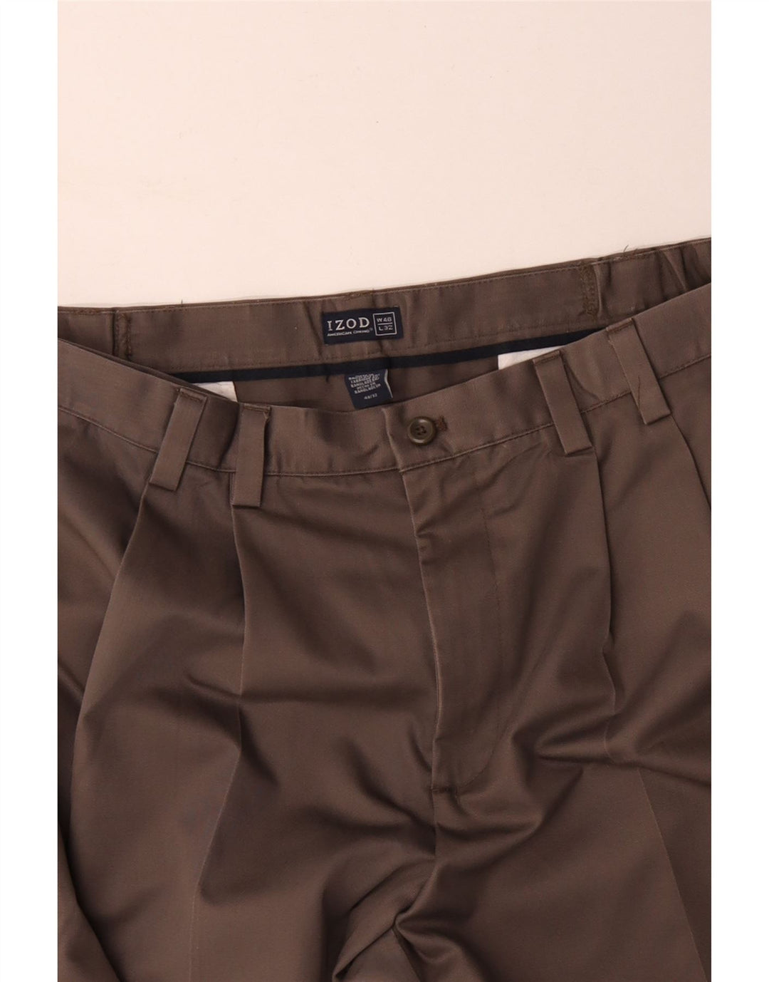 Pantaloni chino pentru bărbați IZOD L46 L32 bumbac bej