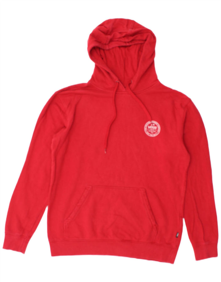 VANS Pulover cu glugă grafic pentru bărbați, bumbac mic, roșu