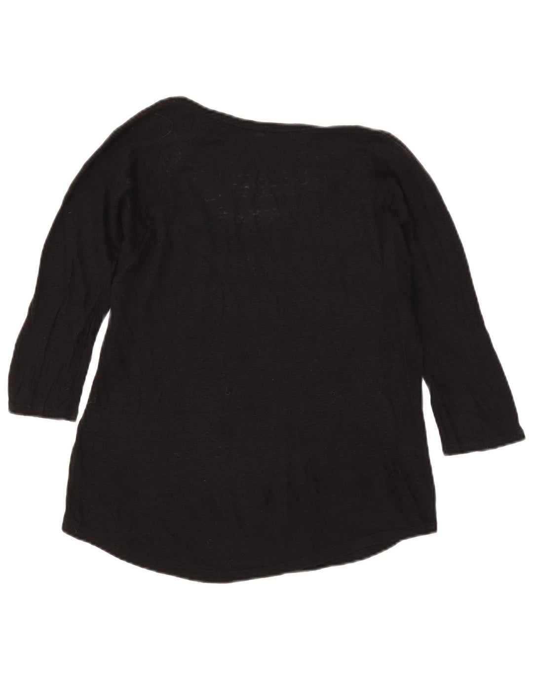 Top pentru femei Zara cu mâneci 3/4 UK 12 Medium Negru