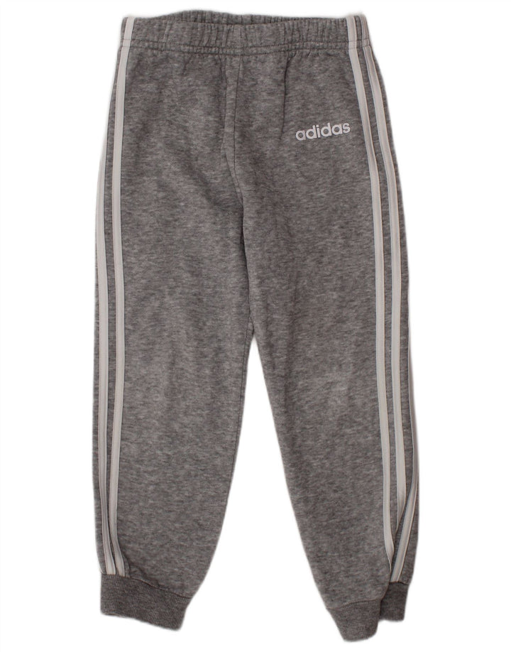 Pantaloni de trening grafic ADIDAS pentru baieti Joggeri 3-4 ani bumbac gri