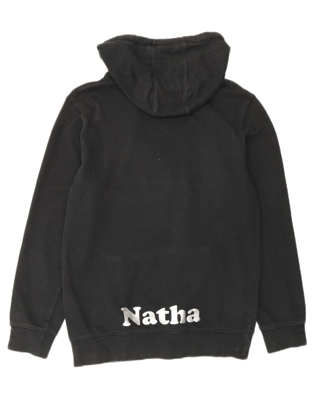 HUMMEL Mens Graphic Hoodie Jumper Small Black Cotton Vintage Hummel and Second-Hand Hummel from Messina Hembry 