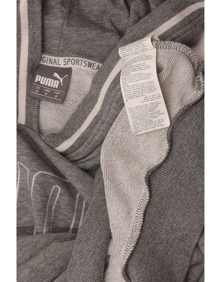 Pulover pentru bărbați Puma Graphic Hoodie, bumbac, gri mediu