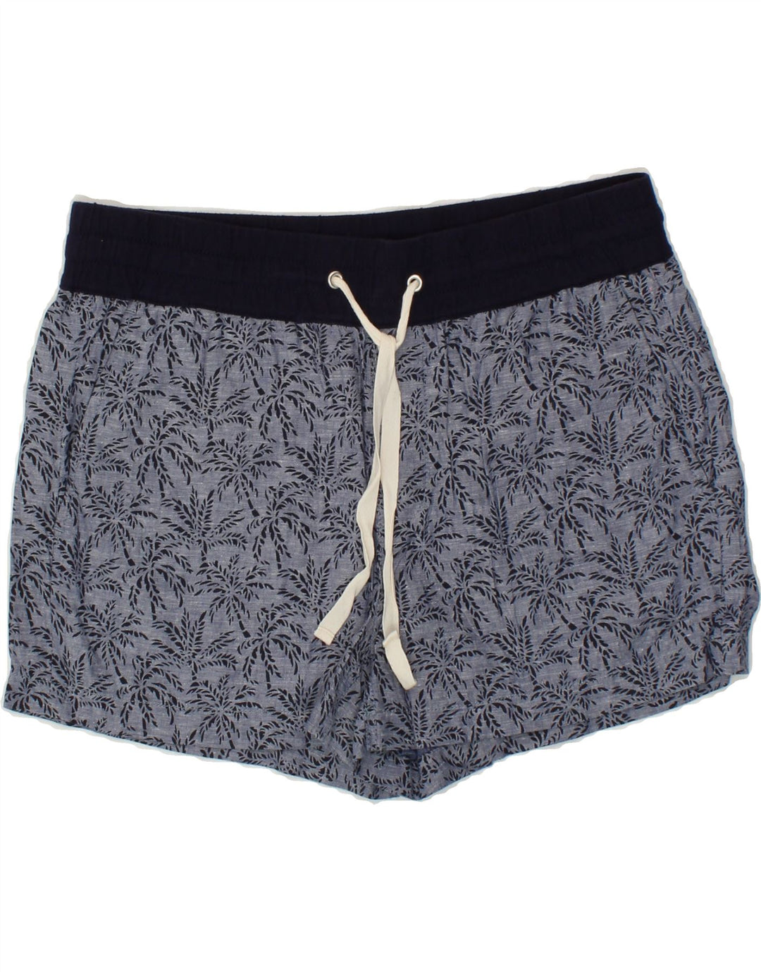 J. CREW Womens Abstract Pattern Sport Shorts US 6 Medium  Navy Blue Cotton Vintage J. Crew and Second-Hand J. Crew from Messina Hembry 