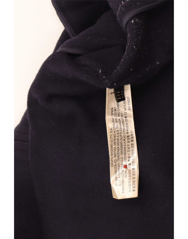 Jachetă Bomber Massimo Dutti pentru femei UK 16 mare, lână bleumarin